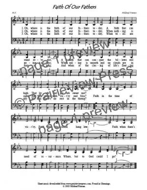 Song: Faith Of Our Fathers