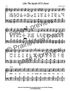 Song: Like The Sands Of A Dune