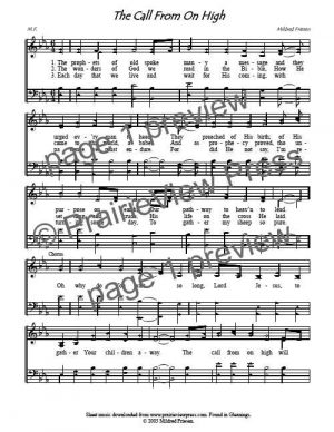 Song: The Call From On High