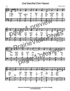 Song: God Searched Over Heaven