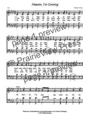 Song: Heaven, I'm Coming