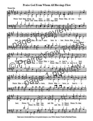 Song: Praise God From Whom All Blessings Flow