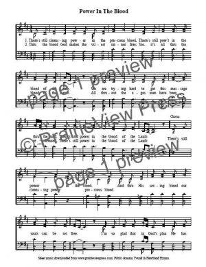 Song: Power In The Blood