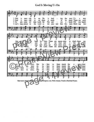 Song: God Is Moving Us On