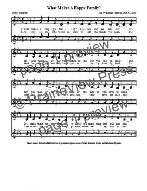 Song: What Makes A Happy Family?