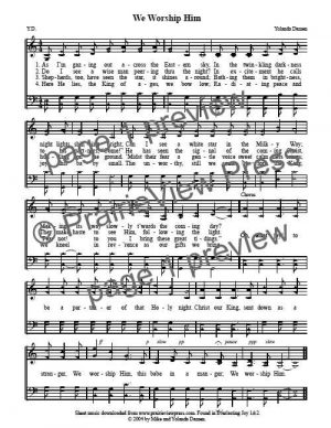 Song: We Worship Him