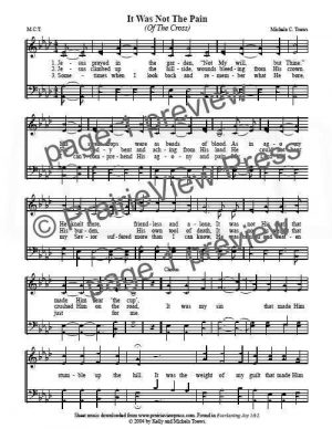 Song: It Was Not The Pain