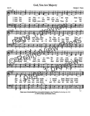 Song: God You Are Majesty