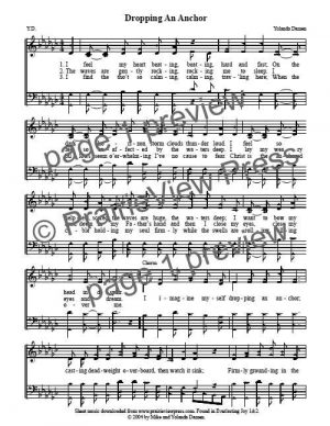 Song: Dropping An Anchor