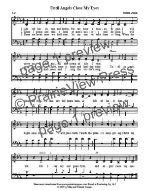 Song: Until Angels Close My Eyes