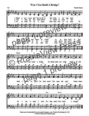 Song: Won't You Build A Bridge?