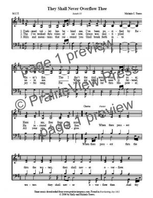 Song: They Shall Never Overflow Thee