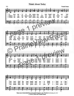 Song: Think About Today