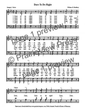 Song: Dare to Do Right