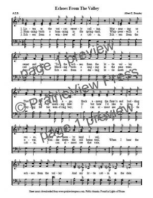 Song: Echoes From The Valley