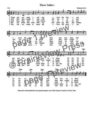 Song: Three Sailors