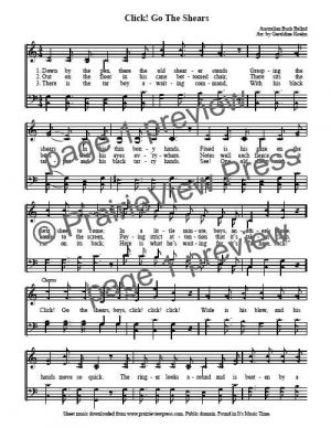 Song: Click Go The Shears