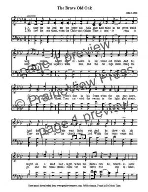 Song: The Brave Old Oak