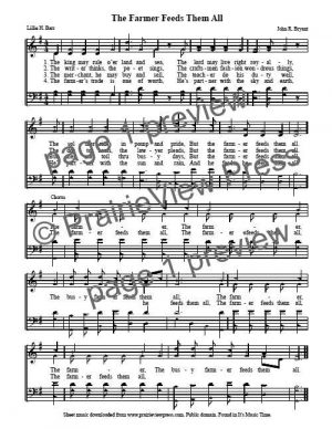 Song: The Farmer Feeds Them All