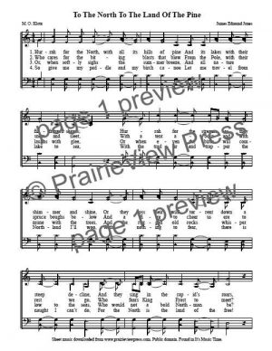 Song: To The North To The Land Of The Pine