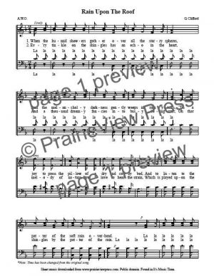 Song: Rain Upon The Roof