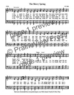 Song: The Merry Spring