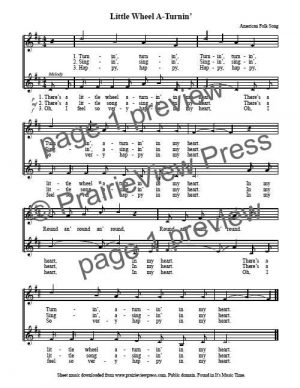 Song: Little Wheel A – Turning