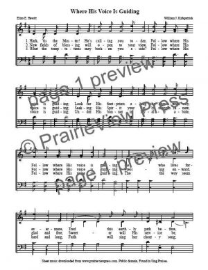 Song: Where His Voice Is Guiding