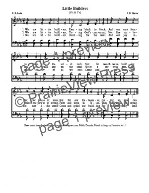 Song: Little Builders