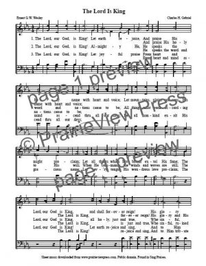 Song: The Lord Is King