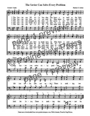 Song: The Savior Can Solve Every Problem