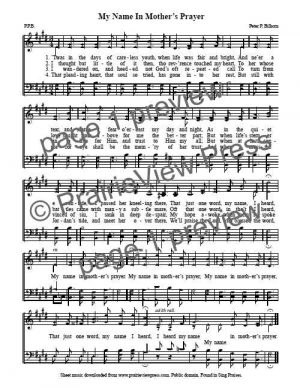 Song: My Name In Mother's Prayer