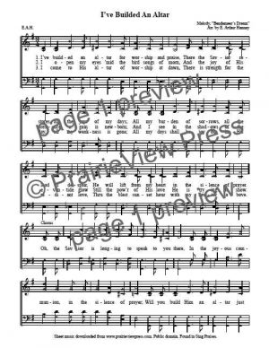 Song: I've Builded An Altar