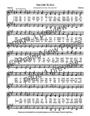 Song: One Life To Live