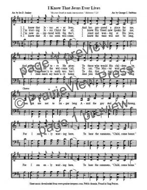 Song: I Know That Jesus Ever Lives