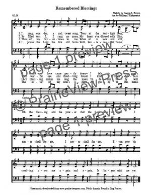 Song: Remembered Blessings