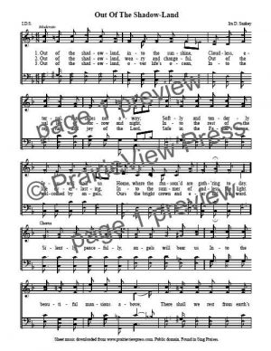 Song: Out Of The Shadow Land