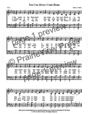 Song: You Can Always Come Home