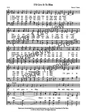 Song: I'll Give It To Him