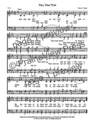 Song: They That Wait