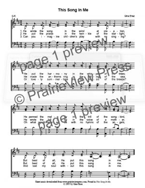 Song: This Song in Me