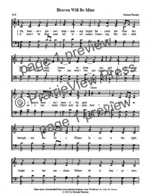 Song: Heaven Will Be Mine