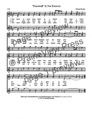 Song: Farewell Is Not Forever