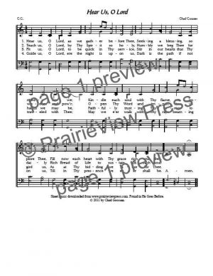 Song: Hear Us O Lord