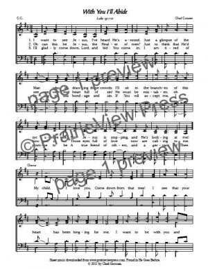 Song: With You I'll Abide