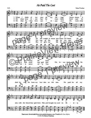 Song: He Paid The Cost