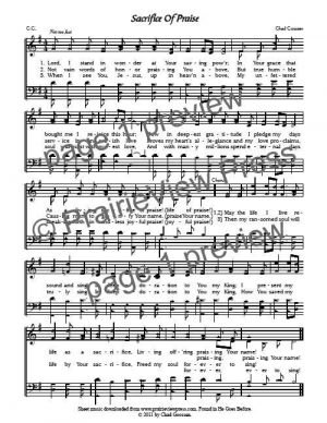 Song: Sacrifice Of Praise