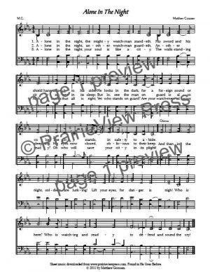 Song: Alone In The Night