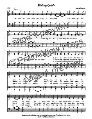 Song: Waiting Quietly