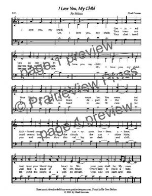 Song: I Love You My Child